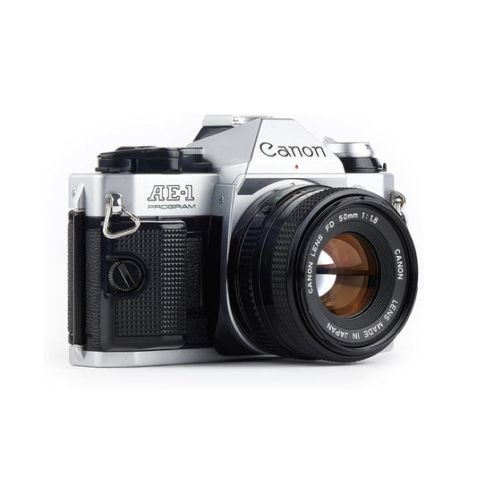 Canon AE-1 with 50mm 1:1.8 lens