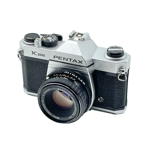 Pentax K1000 35mm SLR Camera Kit w/ 50mm